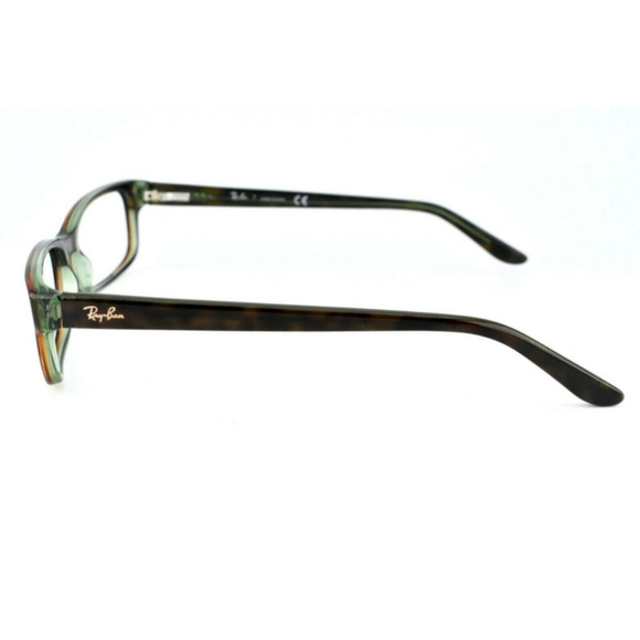 RAY BAN Unisex Vintage Eyeglasses Frames RB 5187 2445 Tortoise/Green - Picture 4 of 10